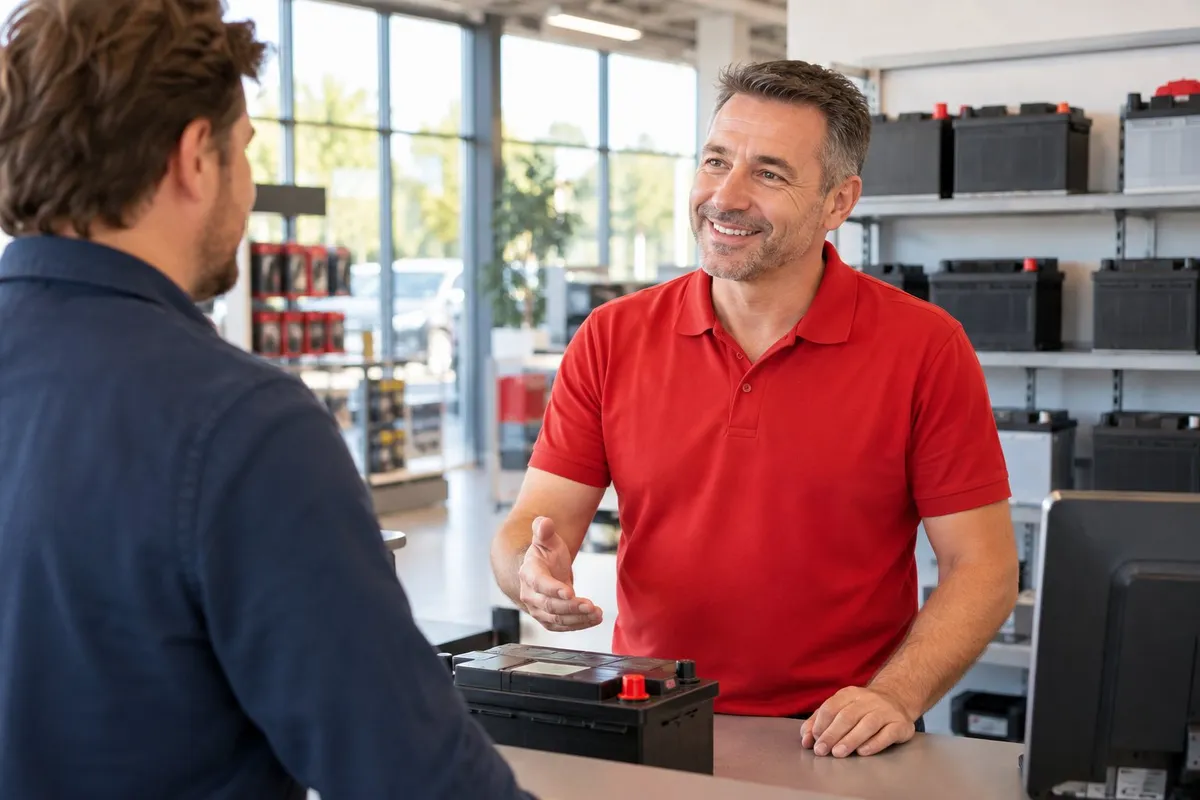 Comptoir d’accueil d’une agence Accus Plus